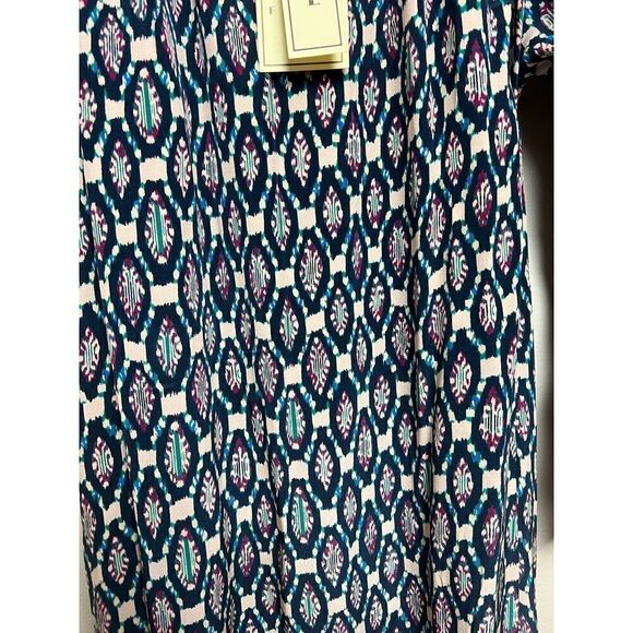Figue Silk Brigitte Ikat Pattern Maxi Dress NWT Sz. M - Picture 4 of 14